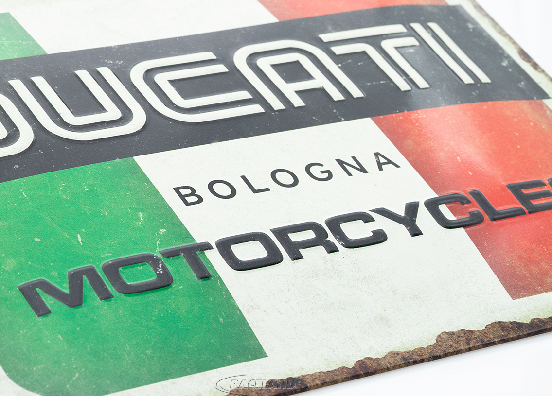 tin sign Ducati Italy Giugiaro Logo 15 x 20cm