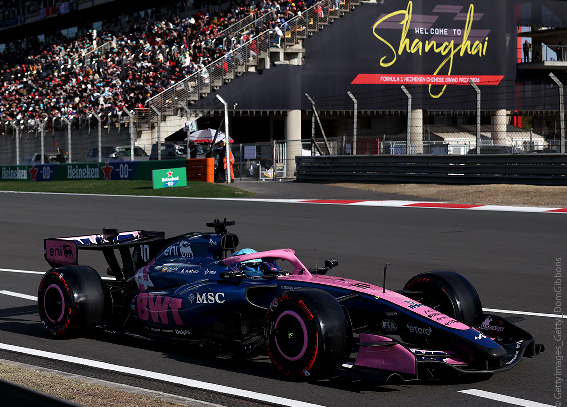 Alpine A526 Mercedes F1 BWT 6° Chinese GP Shanghai 2026