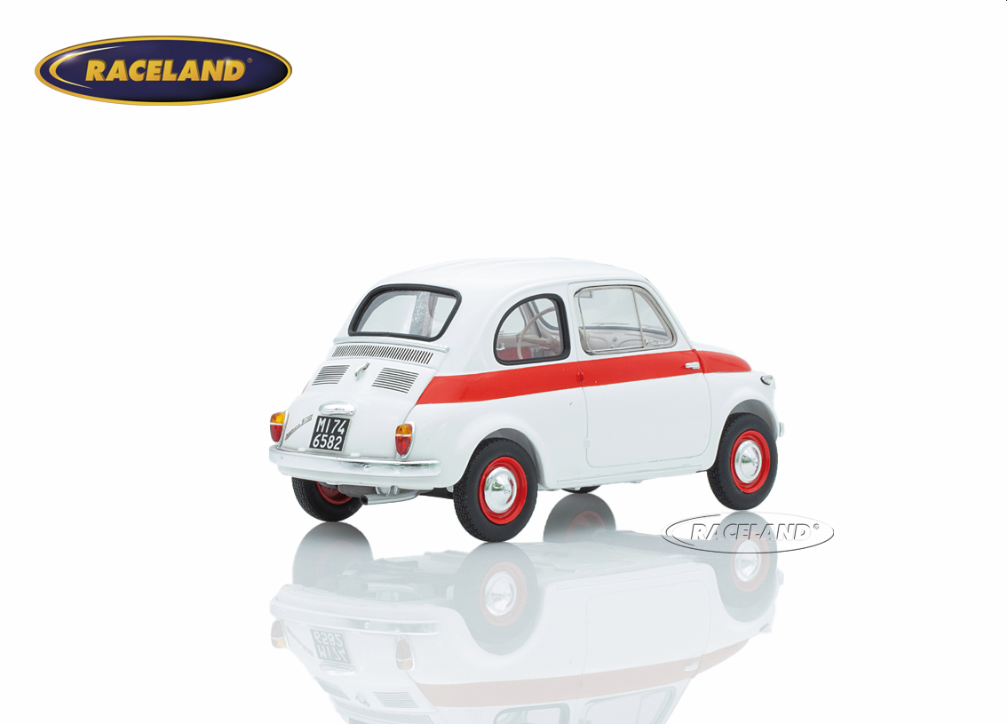 Fiat 500 Sport 1958 - white / red