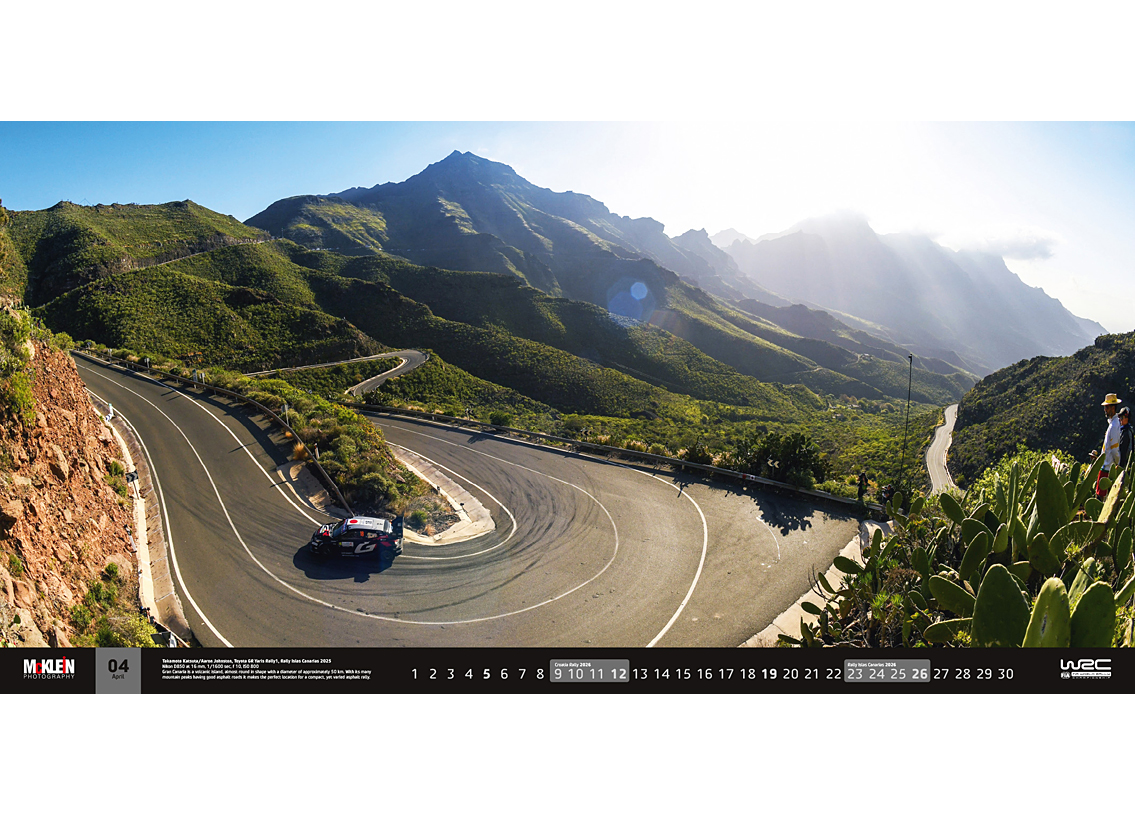 Rally Calendar The Wider View 2026 95 x 48cm