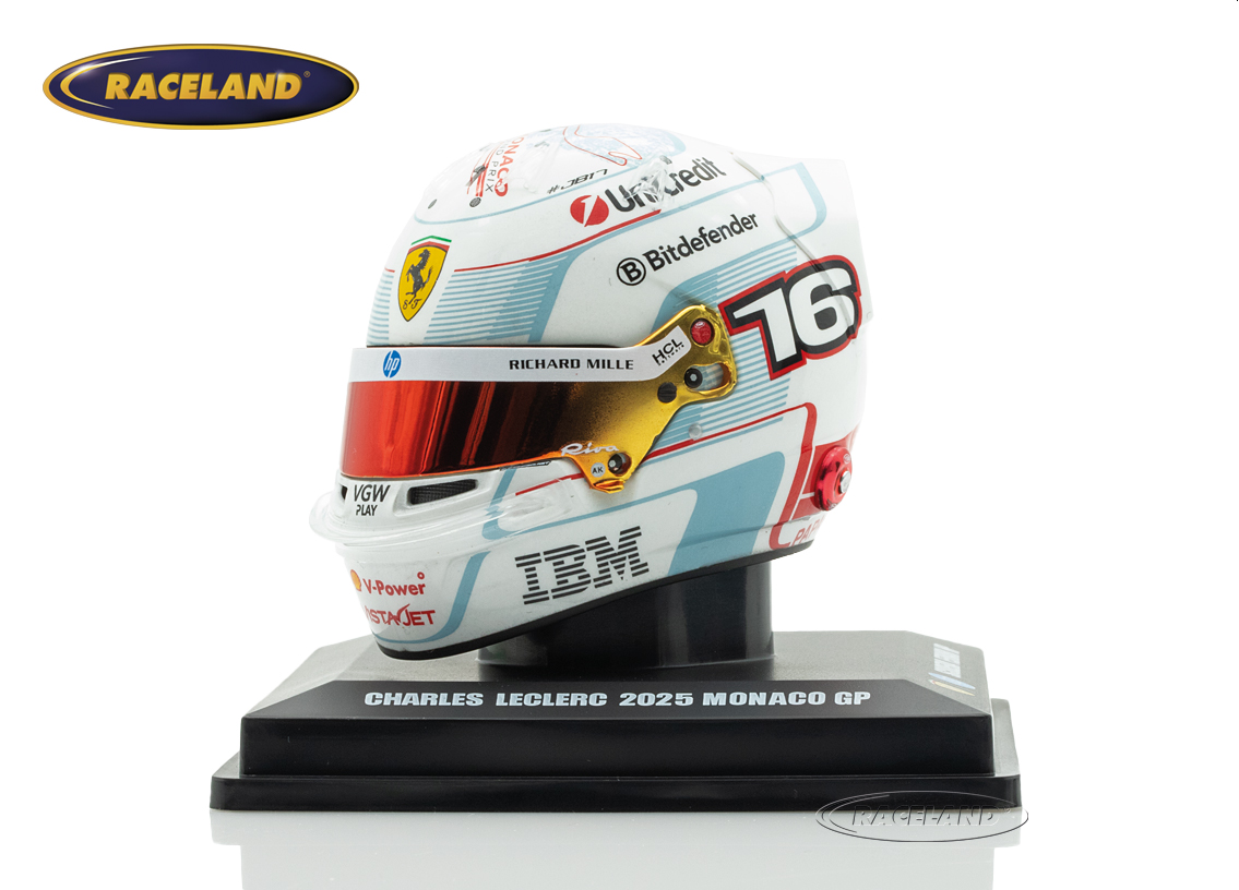 Helm Scuderia Ferrari F1 2° Monaco GP 2025