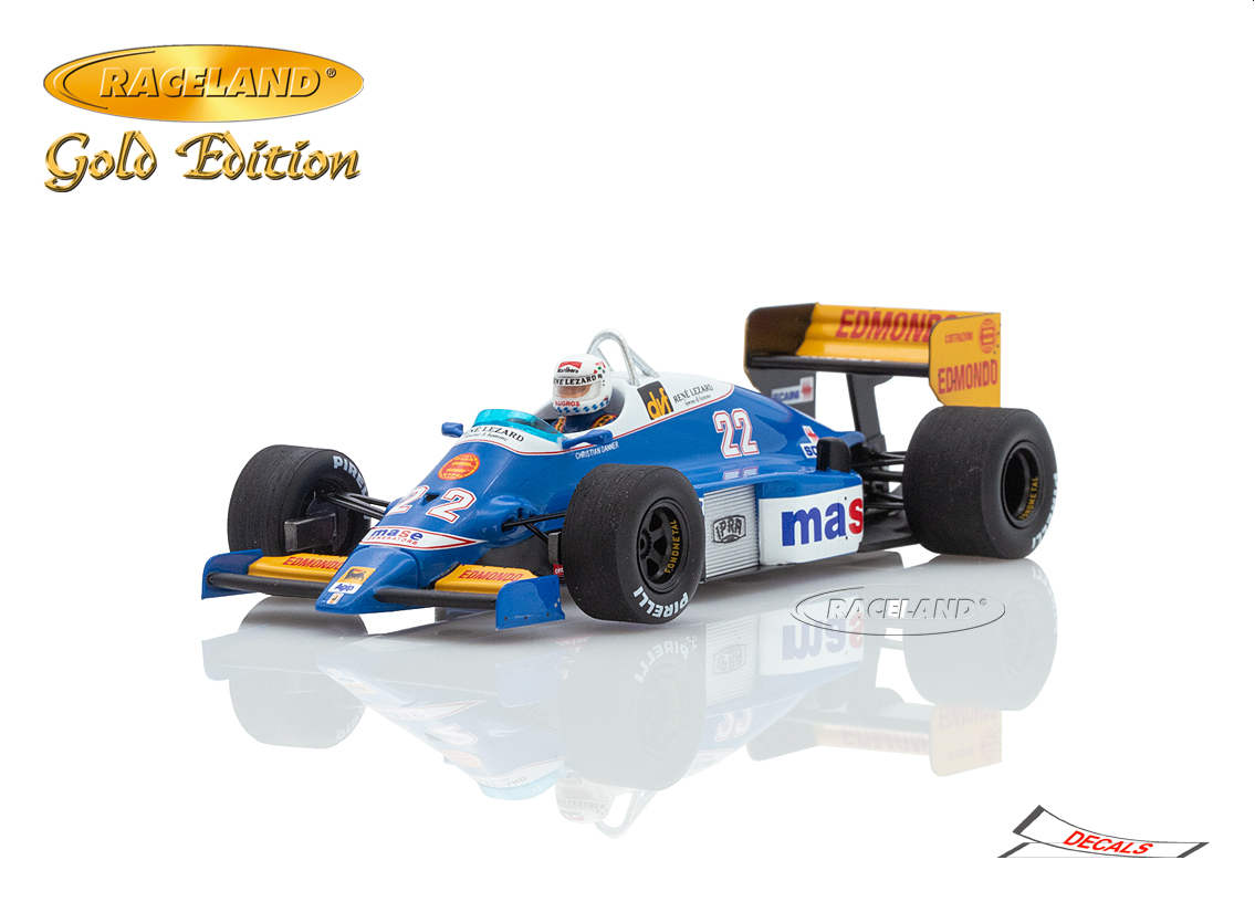 Osella FA1H Alfa Romeo V8 Turbo F1 Belgian GP 1986