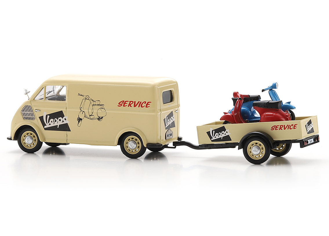 DKW Schnelllaster "Vespa Service" with trailer and two Vespas