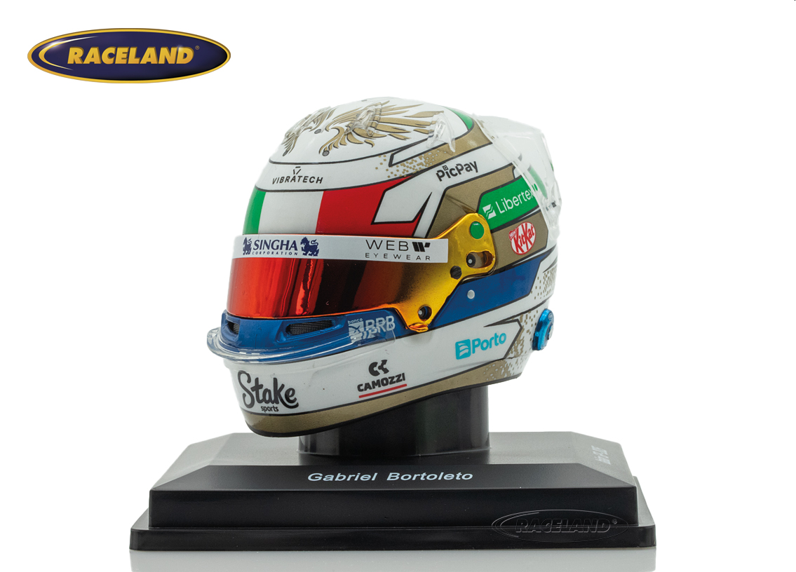 Helmet Sauber Stake F1 Team Kick 8° Italian GP 2025