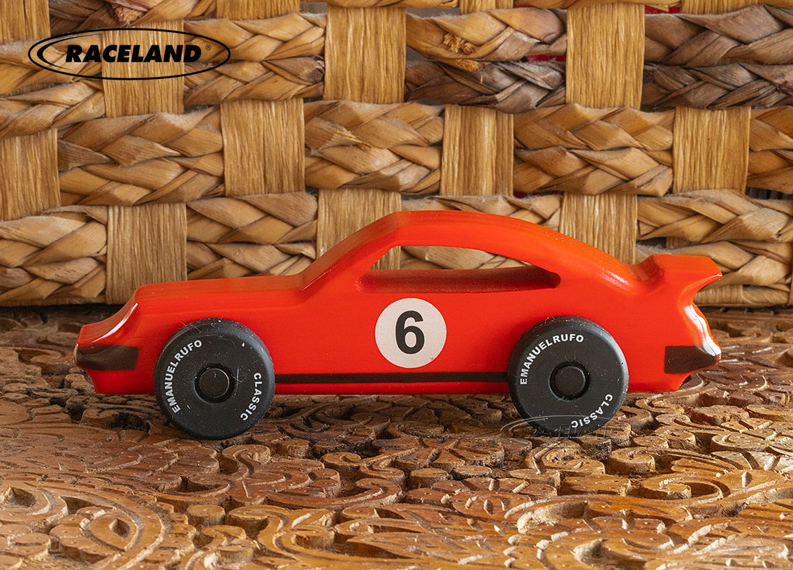 Wooden toy racer no.6